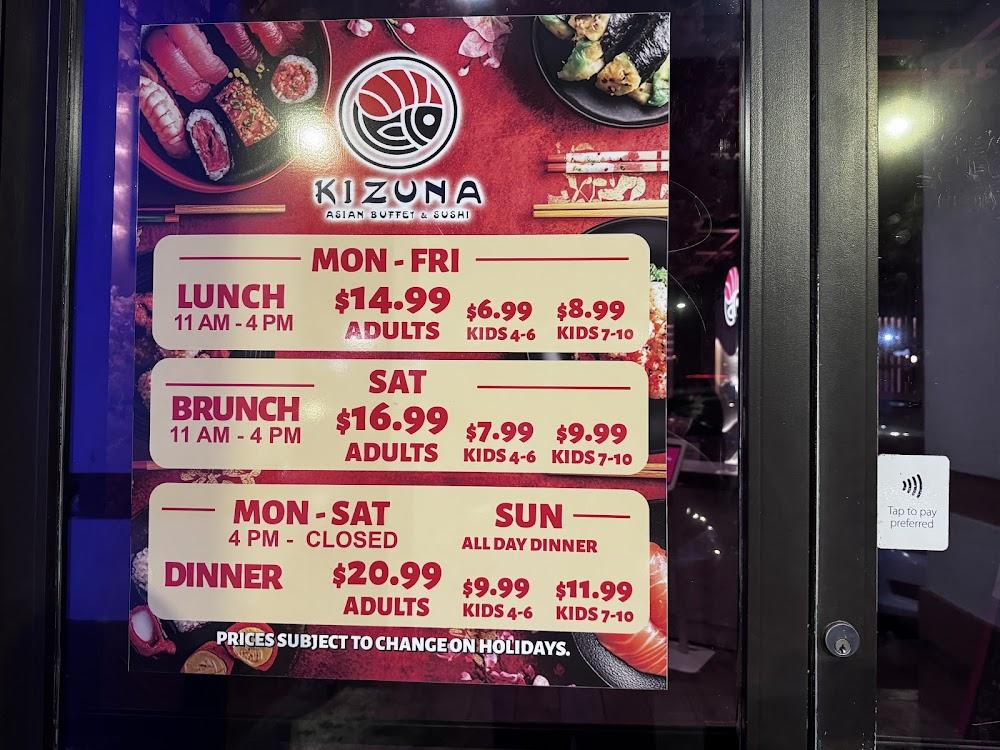 Kizuna Asian Buffet & Sushi Menu image 3